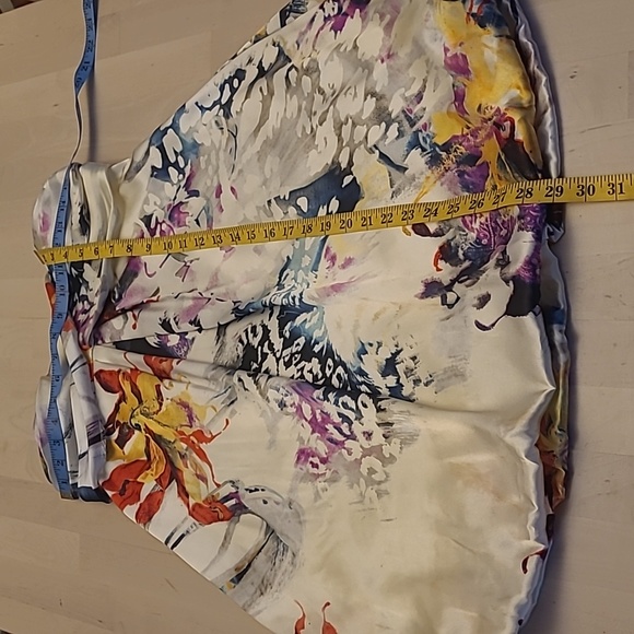 EUC Y2K JUMP by Wendye Chatilin Bubble Hem Abstract Floral Mini Dress - Picture 5 of 14